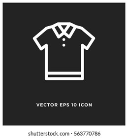 Polo shirt vector icon