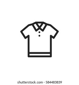 Polo shirt vector icon