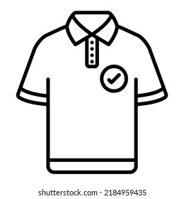 Polo Shirt, Vektorsymbol. Kann für Druck-, Mobil- und Web-Anwendungen verwendet werden.