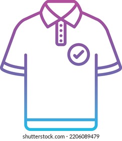 Polo Shirt, Vektorsymbol. Kann für Druck-, Mobil- und Web-Anwendungen verwendet werden.