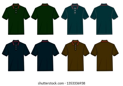 polo shirt vector for men template