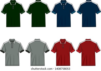 polo shirt vector for men template