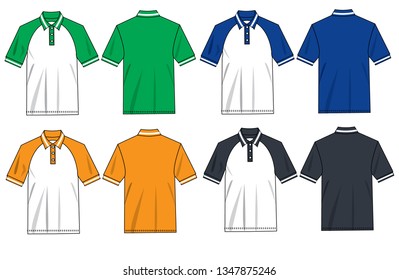 polo shirt vector template