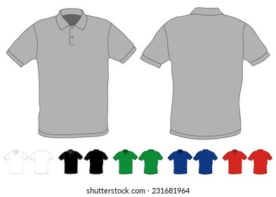 2,221 Grey polo shirt Stock Vectors, Images & Vector Art | Shutterstock