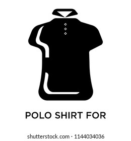 Polo shirt for women icon vector isolated on white background for your web and mobile app design, Polo shirt for women logo concept