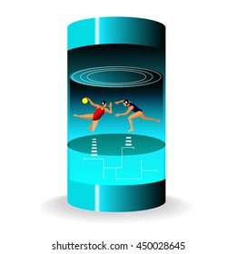 polo sport in cylinder test tube