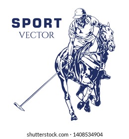Polo Sport Drawing Vector Sport