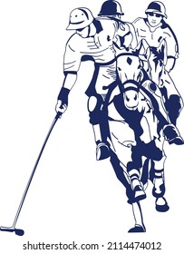 Polo Sport Drawing Vector Sport