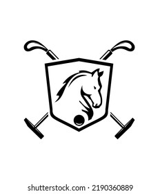 polo sport logo vector illustration