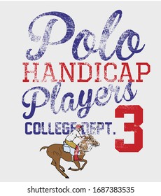 Polo sports club graphic design vector art