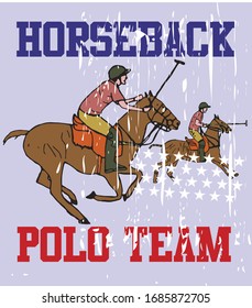 Polo sports graphic design vector art