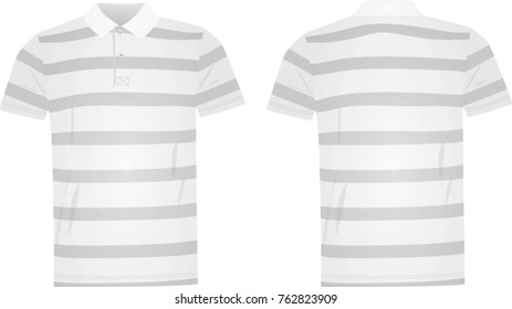 Polo t shirt striped. vector illustration