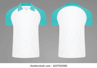 Polo t shirt. two colors. vector illustration