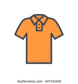 Polo t-shirt colored icon
