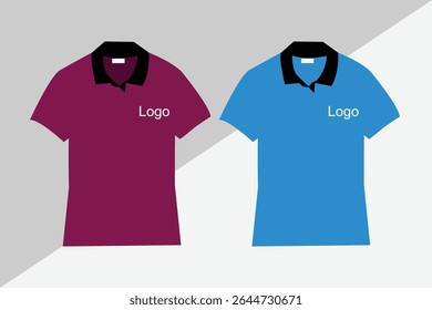 Polo Tshirt design mockup template