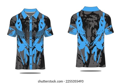 Polo Tshirt grunge, uniform template