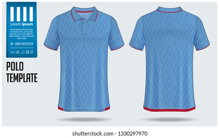 Polo Tshirt Mockup Template Design Soccer Stock Vector (Royalty Free ...