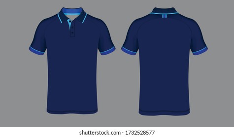 blue polo uniform shirts