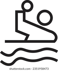 Polo Water Ball Outline Icon