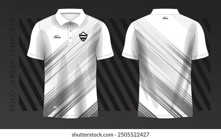 polo white t-shirt sport jersey design