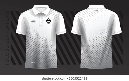 polo white t-shirt sport jersey design