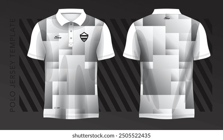 polo white t-shirt sport jersey design