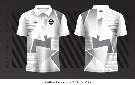 polo white t-shirt sport jersey design