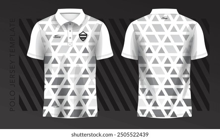 polo white t-shirt sport jersey design