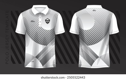 polo white t-shirt sport jersey design