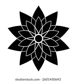 Polonium flower on white background 