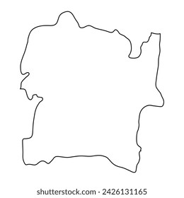 Polonnaruwa District map, administrative division of Sri Lanka. Vector illustration.
