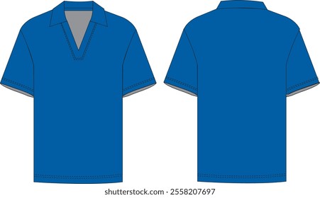 pols shirt vector illustration mock up royalty free 