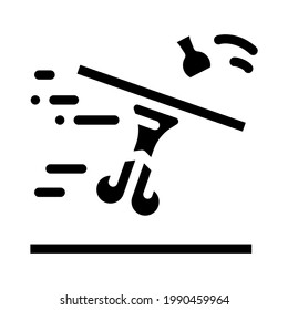 Poltergeist fürchtet eine Symbolvektorgrafik. Poltergeist Angst Zeichen. isoliertes Kontursymbol