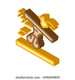 poltergeist fear isometric icon vector. poltergeist fear sign. isolated symbol illustration