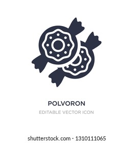polvoron icon on white background. Simple element illustration from Food concept. polvoron icon symbol design.