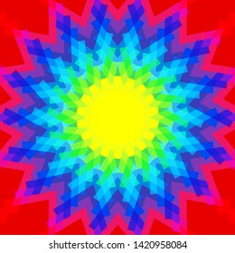 poly art abstract multi colors for background, swirl effect geometric colors, colorful art hypnotic wallpaper style, abstract colorful swirl fantasy, geometric poly art modern