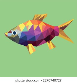 poly art fish beutyfull fish 