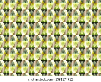 Poly art grid geometric seamless vector background. Hypnotic polygon triangles geometric bauhaus design. Kaleidoscope style polygonal seamless background. Modern pattern design.