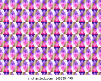 Poly art grid geometric seamless vector background. Hypnotic polygon triangles geometric bauhaus design. Kaleidoscope style polygonal seamless background. Modern pattern design.