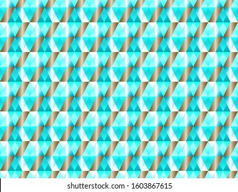 Poly art grid geometric seamless vector background. Hypnotic polygon triangles geometric bauhaus design. Rich seamless pattern with gold poly elements. Modern pattern design.