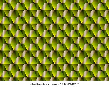Poly art grid geometric seamless vector background. Hypnotic polygon triangles geometric bauhaus design. Luxurious seamless pattern with gold poly gradient elements. Fabric pattern design.