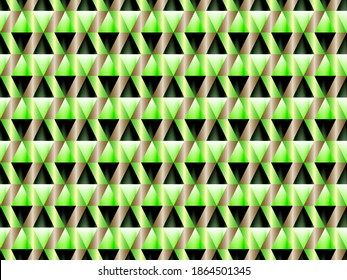 Poly art grid geometric seamless vector background. Hypnotic polygon triangles geometric bauhaus design. Rich seamless pattern with gold poly gradient elements. Modern pattern design.