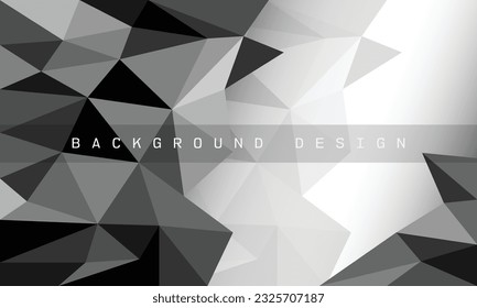 poly background design.abstact .black and white wallpaper.