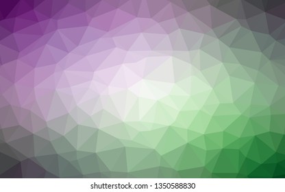 Poly Background Gradient Green Purple 