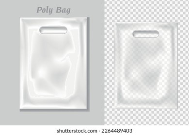 Poly bag design, transparent poly bag 