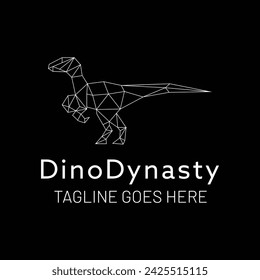 Poly Dinosaur logo or post design
