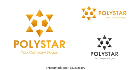 Poly Star Logo Template