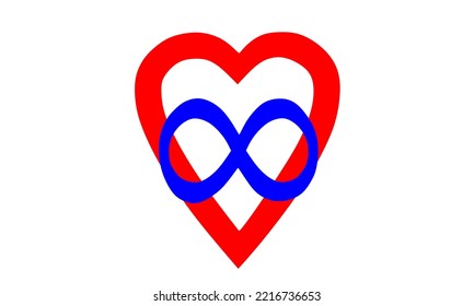 Polyamorous Flag Pride Vector Illustration. LGBTQ+ Member, Symbol Present People Who Are In A Consenting Relationship With More Than One Person At The Same Time. Multiple Romantic Sexual Relationship.