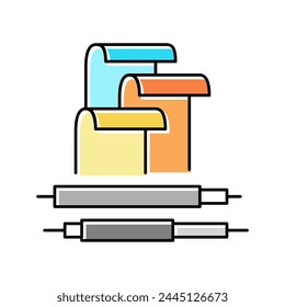 polybutadiene elastomer color icon vector. polybutadiene elastomer sign. isolated symbol illustration