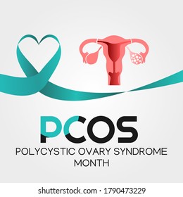 Polycystic Ovary Syndrome month Vector Illustration